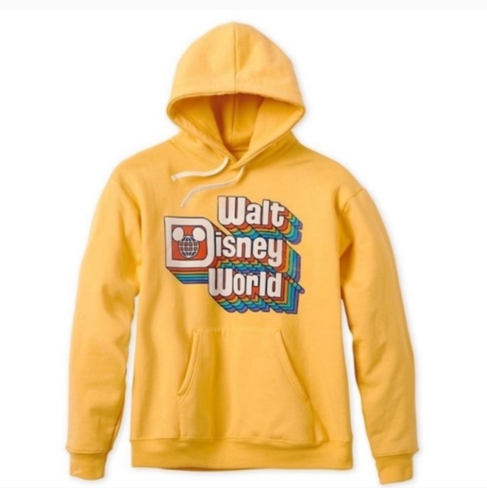 Disney Yellow Walt Disney World Retro Graphic Crewneck Sweatshirt